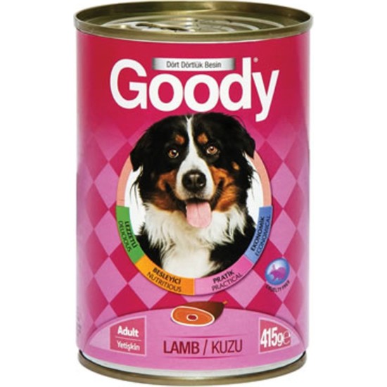 Goody Kuzulu Konserve Köpek Maması 415 gr 24�lü Fiyatı