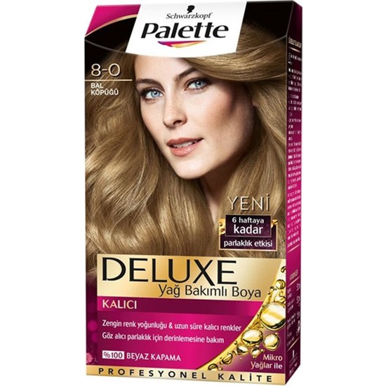 Palette Deluxe 8-0 Bal Köpüğü Saç Boyası