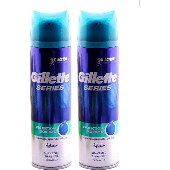 Gillette Series Koruyucu Tıraş Jeli 200 ml x 2 Adet