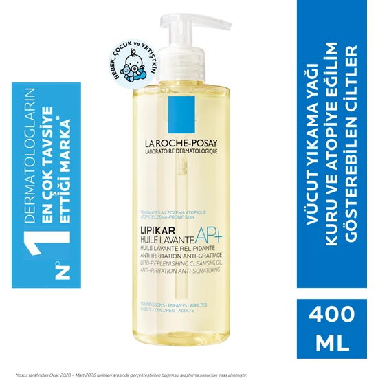 La Roche-Posay Lipikar Cleansing Oil AP+ Yenileyici Vücut Yıkama Yağı 400 ml