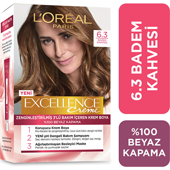 L'Oréal Paris Excellence Creme Saç Boyası - 6.30 Badem Kahvesi