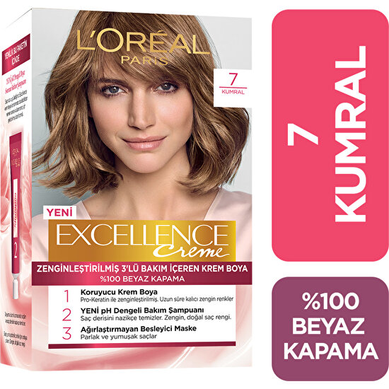 L'Oréal Paris Excellence Creme Saç Boyası 7 Kumral