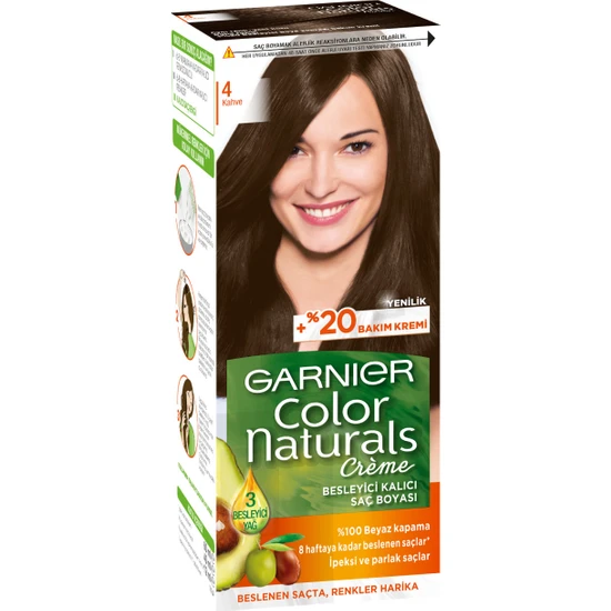 Garnier Color Naturals 4/0 - Kahve Saç Boyası