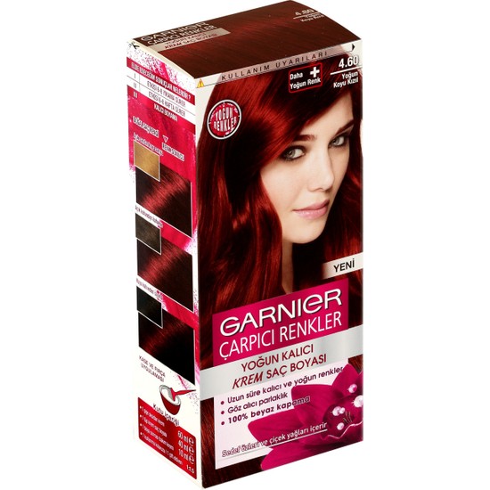 Garnier Çarpıcı Renkler 4/60 - Yoğun Koyu Kızıl Saç Boyası