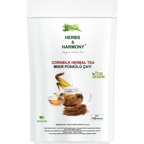 Herbs & Harmony Corn Tassel Herbal Tea Mısır Püskülü Çayı Fiyatı