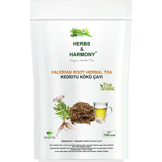 Herbs & Harmony Valerian Root Herbal Tea Kedi Otu Kökü Çayı Fiyatı