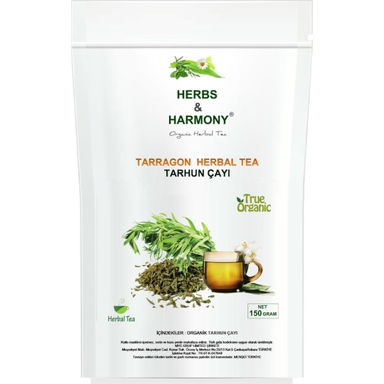 Herbs & Harmony Tarragon Herbal Tea Tarhun Çayı 150 Gram Fiyatı
