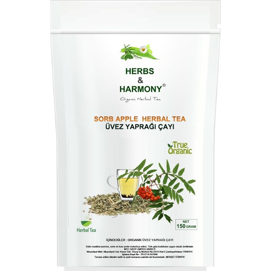 Herbs & Harmony Rowan Leaf Herbal Tea Üvez Yaprağı Çayı 150 Fiyatı