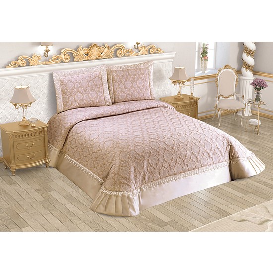 Belenay Rustik Yatak Örtüsü Vizon Fiyatı Taksit Seçenekleri