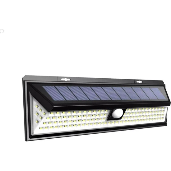 Sge Teknoloji  118 LED 1000 Lm Solar Güneş Enerjili Sensörlü Bahçe Garaj Ev Aydınlatma Lambası