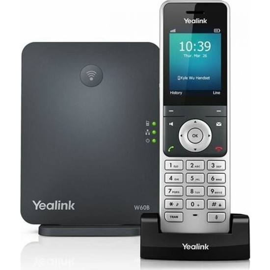 Yealink W60P Kablosuz Dect Ip Telefon + Baz Istasyonu