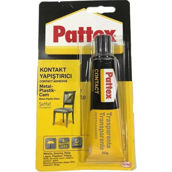 Pattex Metal Plastik Cam Kontakt Yapıştırıcı  50G