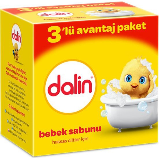Dalin Bebek Sabunu 3�lü 100 gr 4�lü Paket Fiyatı