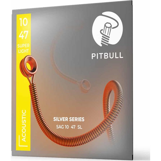 Pitbull Strings Silver Series Sag 10-47 Sl Takım Tel Akustik Gitar Teli 010-047