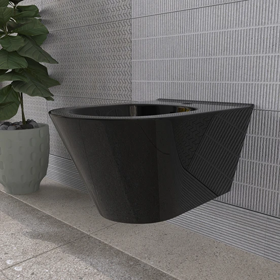 Resim Lucco Avva 53 Cm Rim Art Asma Bide Siyah 