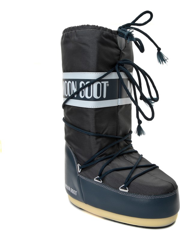 Moon Boot Lacivert Kadın Kar Botu 14004400 - 064 Moon Boot Nylon Blue Jeans 35 - 39