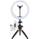 Wlue Youtuber LED Işıklı Tripod Selfie Kuaför Makyaj Işığı Sürekli Ring Light 10"