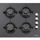 Kumtel Siyah Digital Set Harr Teknoloji (A6-Sf2 Turbo Fırın + Ko-40 Tahdf Ocak + KO-735 & DA6-835 Davlumbaz)