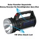 Yopigo 2836-T Güneş Enerjili Şarjlı Aydınlatma Cihazı 1W+16 LED Çift Yönlü El Feneri