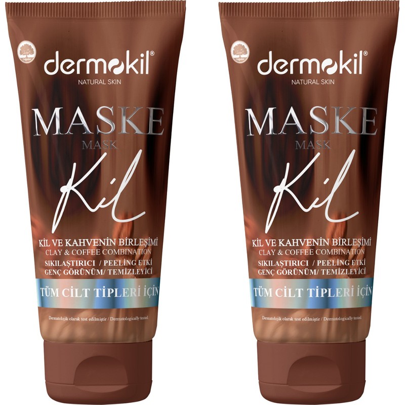 Dermokil Sıkılaştırıcı Soyulabilir Kahveli Maske 2'li Set 75 ml