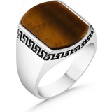 Argento Silver Kaplangözü Taşlı 925 Ayar Gümüş Yüzük