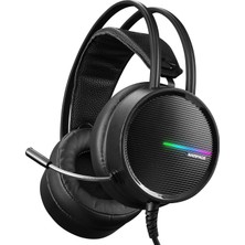 Rampage Rm-K3 Cashe Plus USB 7.1 Rainbow Siyah Mikrofonlu Gaming Kulaklık