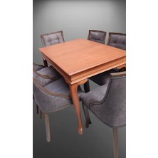 Bengi Ticaret Masa 90005 Klasik Sandalye Yarım Kolçak Tk Model Kayın Aslan Ayak Ceviz El yapım