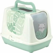Moderna Eden Trendy Fitreli Kapalı Kedi Tuvaleti 50 x 39 x 39 cm