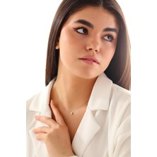 Sefa Kuyumculuk 14 Ayar Altın Üç Boyutlu Y Harf Kolye