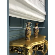 Rendecioğlu Tekstil Katlamalı Keten Perde Foldet Keten Ekru Renk