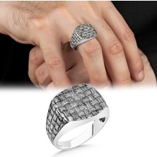 Argento Silver 925 Ayar Gümüş Erkek Yüzük