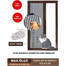Özcan Kedi Sinekligi Pilise Pileli Sürgülü Akordiyon Plise Kedi Sinekligi
