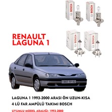 Bosch Laguna 1 1993-2000 Arası Ön Uzun-Kısa 4 Lü Far Ampülü Takımı Bosch