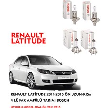 Bosch Renault Latitude 2011-2015 Ön Uzun-Kısa 4 Lü Far Ampülü Takımı Bosch