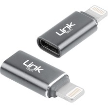 Linktech O190 Type-C To Lightning Dönüştürücü Metal Adaptör