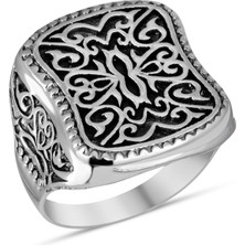 Argento Silver 925 Ayar Gümüş Erkek Yüzük