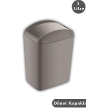 Digithome Soft Çöp Kovası Döner Kapaklı 5 Lt Terra  - 187-05