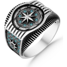 Argento Silver Firüze Taşlı 925 Ayar Gümüş Yüzük