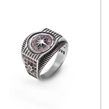 Argento Silver 925 Ayar Gümüş Erkek Yüzük