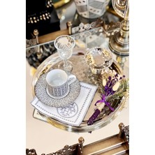 Arter Home Mozaik Gri Kokteyl Peçetesi 2'li