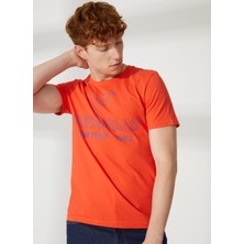 Fred Mello Bisiklet Yaka Turuncu Erkek T-Shirt FM23S01TGORANGE