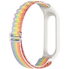 Dlrcase Xiaomi Mi Band 4 Kordon Ayarlanabilir Kademeli Naylon Sc4 Karışık Renk