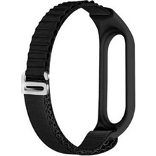 Case Street Casestreet Xiaomi Mi Band 3 Kordon Ayarlanabilir Kademeli Naylon Sc4 Siyah