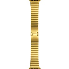 Dlrcase Amazfit Pace 46MM Kordon Metal Çizgi Tasarım Klipsli KRD82 Gold