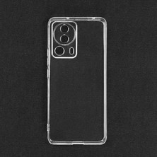 Case Street Casestreet Xiaomi Mi 13 Lite Kılıf Süper Silikon Lüx Kamera Korumalı Şeffaf Renksiz