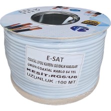 PULLMAX E-Sat Rg6 U6  64 Tel Anten Kablosu