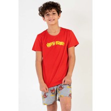 Vienetta Erkek Çocuk Kısa Kol Şortlu Pijama Takım
