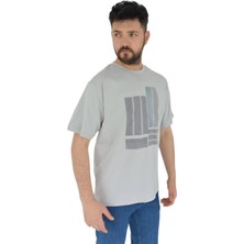 Naykı Erkek Baskılı Oversize Tişört 2378 BGL-ST02802