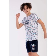 Vienetta Erkek Çocuk Kısa Kol Şortlu Pijama Takım
