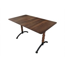 Bengi Ticaret Masa Sabit Ceviz Kaplama Model Metal Transmisyon Çelik Döküm Ayak Kutuda Sevk El Yapım